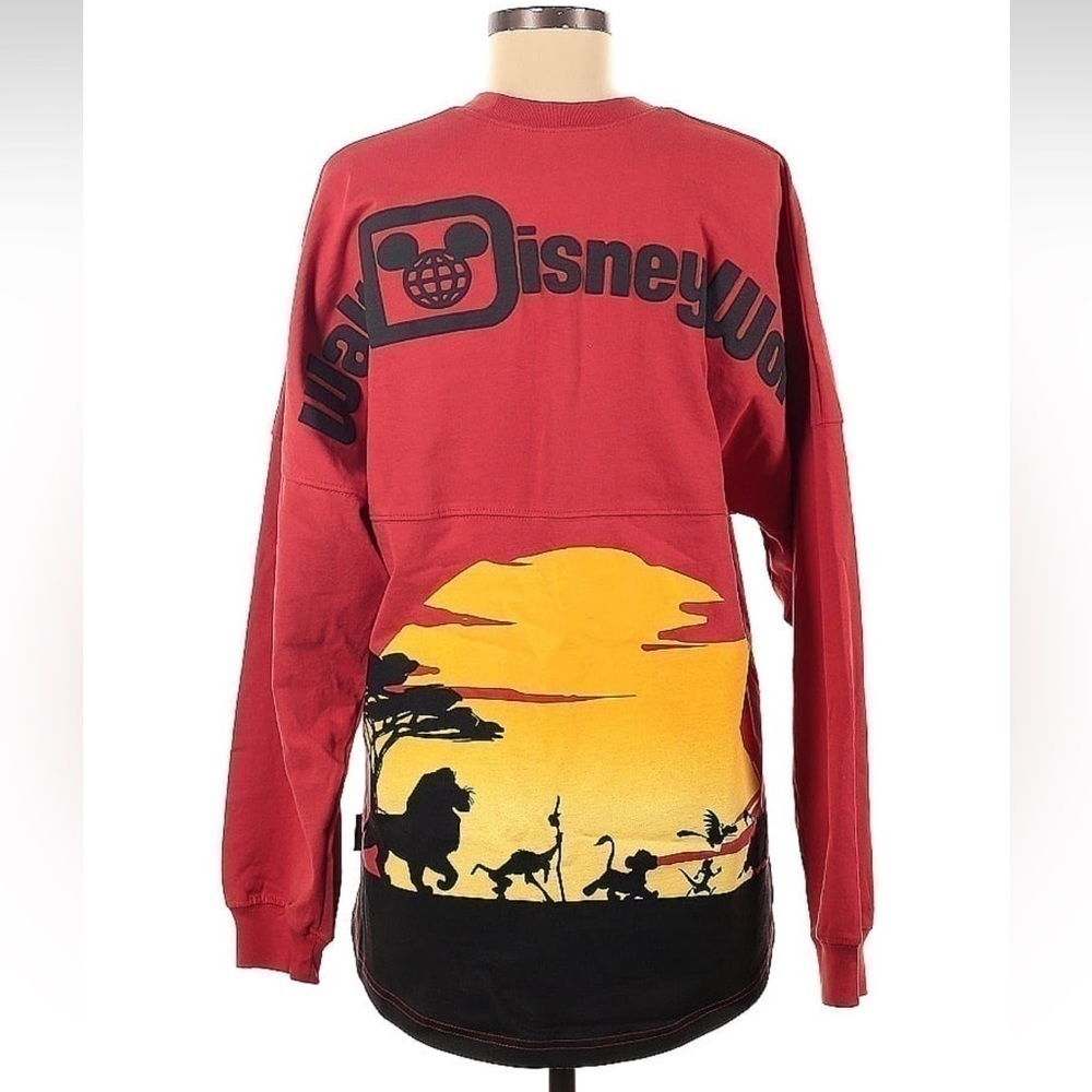 NWT Walt Disney World Lion King Red Sunset Spirit Jersey Size M - Picture 2 of 6